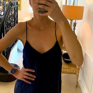 Lilly Pulitzer Navy Silk Tank Top